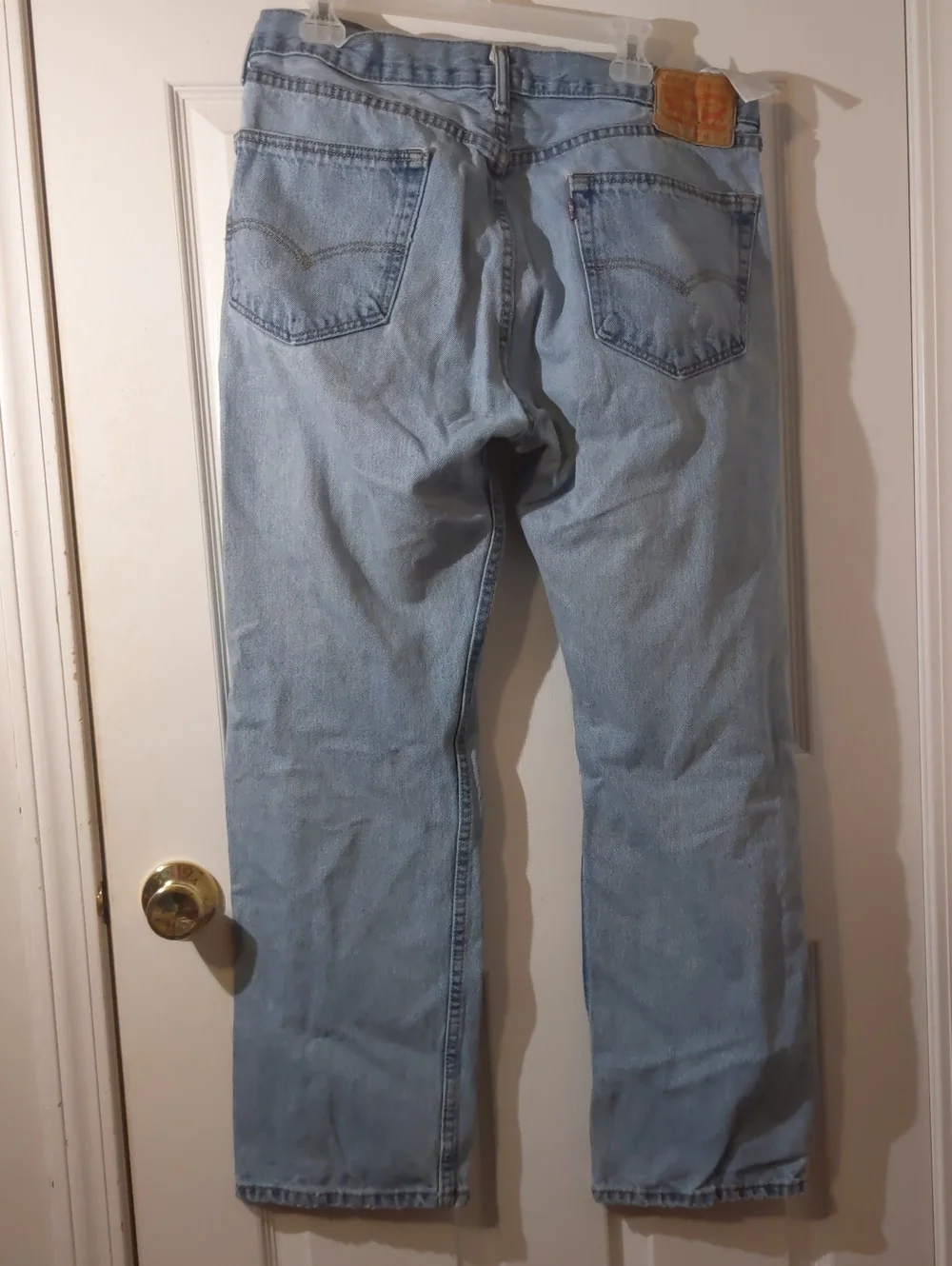 Levis 505 Mens Jeans Fits 35x29 (36x30 Tag) Regular Fit Distressed